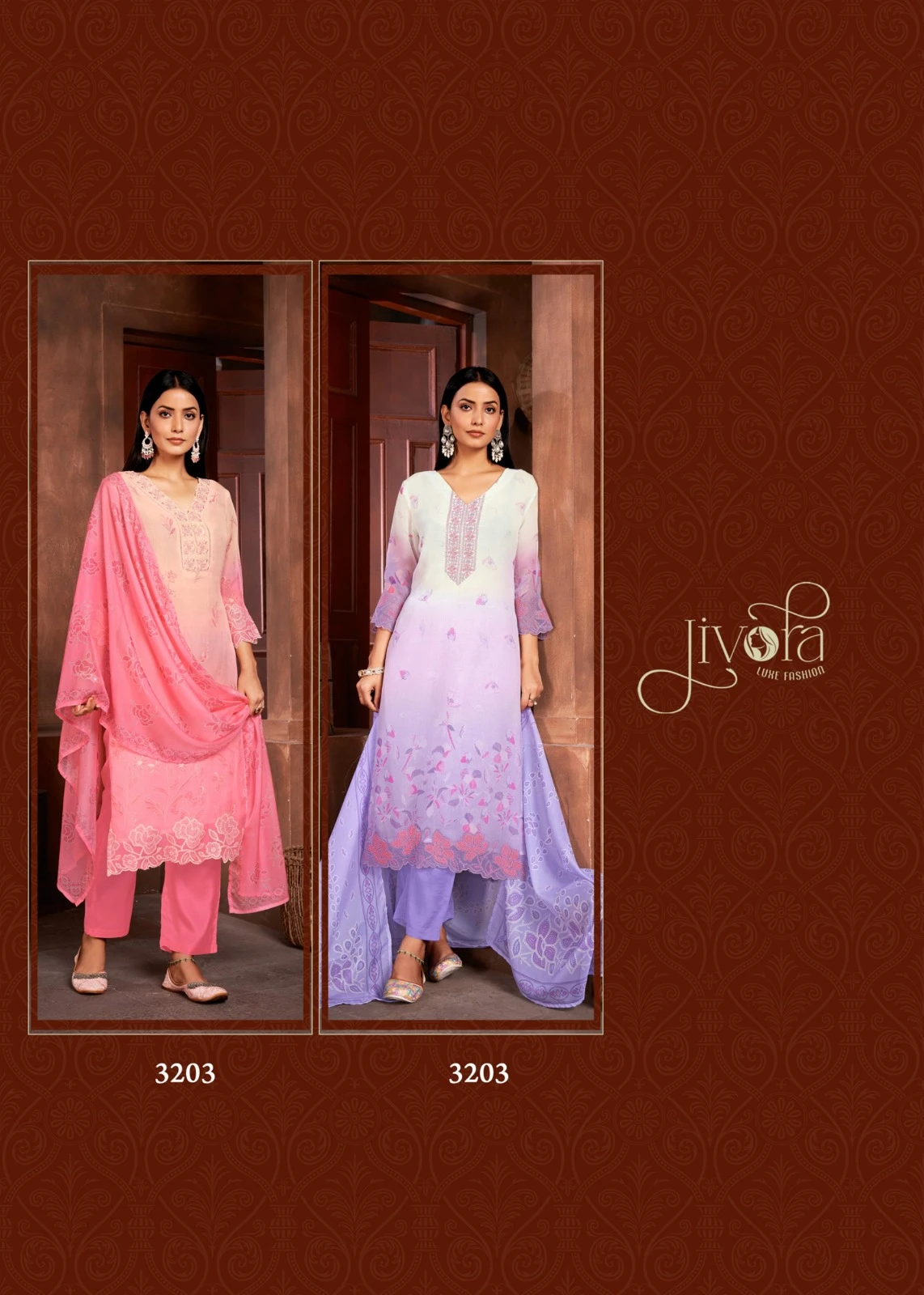 Jivora Ice Blue Pure Organza Wholesale Designer Readymade Salwar Suit Catalog — Wholesale Salwar Suits, MPA wholesale from Surat — view 7